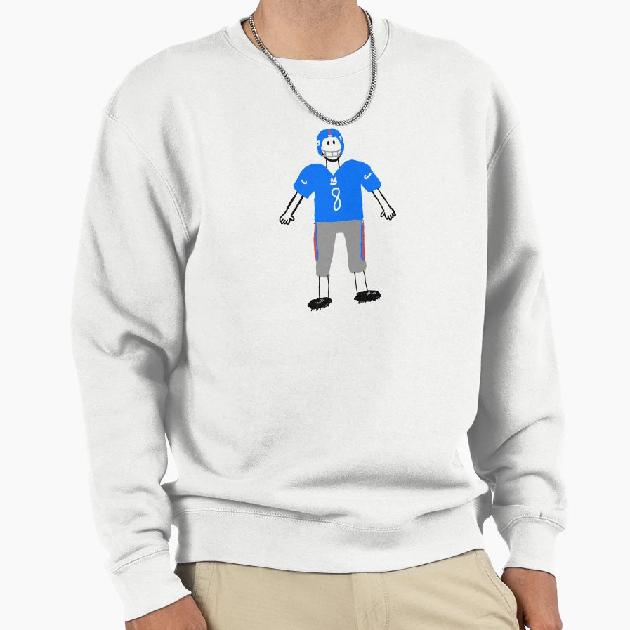 Daniel Jones Giants Doodle Sweatshirt - Aesthetic Graphic for Adults - T-Shirt, Sweatshirt, Hoodie