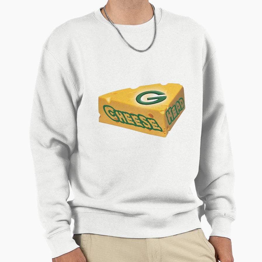 Green Bay Cheese Head Sweatshirt - Novelty Apparel Unisex - T-Shirt, Sweatshirt, Hoodie