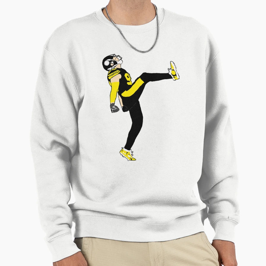 Tj Watt Kick Sweatshirt - Unique Graphic Unisex - T-Shirt, Sweatshirt, Hoodie