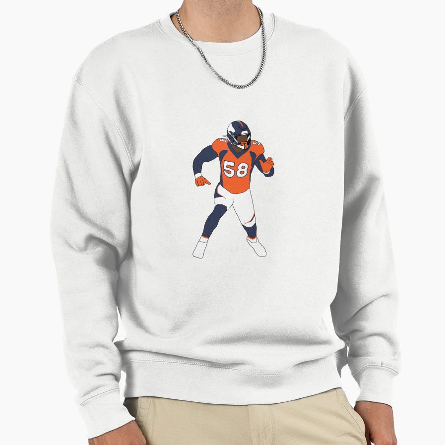 Denver Broncos Von Miller Sweatshirt - Aesthetic Graphic for Adults - T-Shirt, Sweatshirt, Hoodie