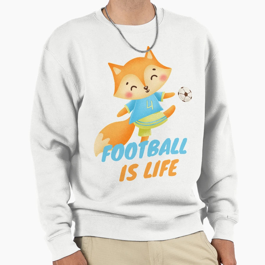 Football Is Life Sweatshirt - Casual Everyday Wear Unisex - T-Shirt, Sweatshirt, Hoodie