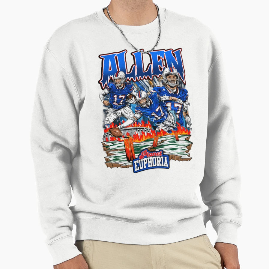 JA Buffalo Bills Planet Euphoria Sweatshirt - Novelty Apparel for Adults - T-Shirt, Sweatshirt, Hoodie
