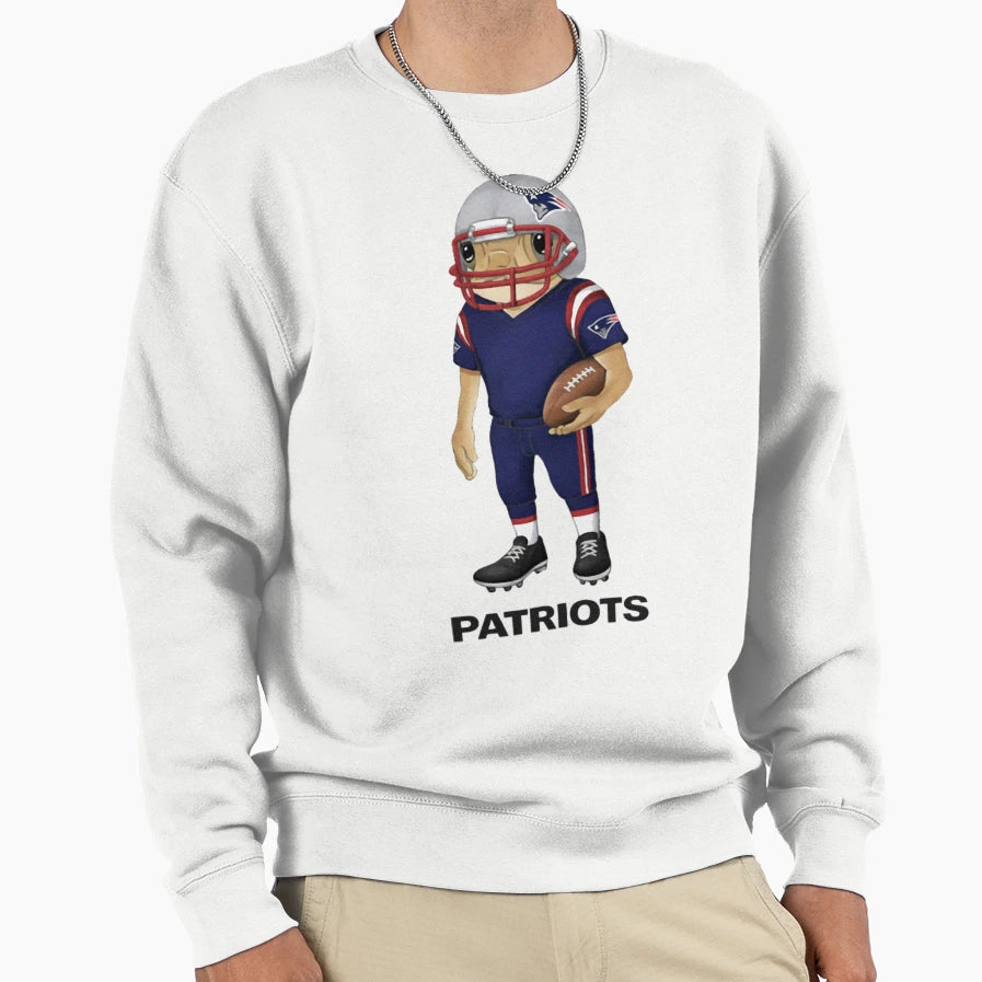 Patriots Football Sweatshirt - Fun Novelty Design Men Women - T-Shirt, Sweatshirt, Hoodie