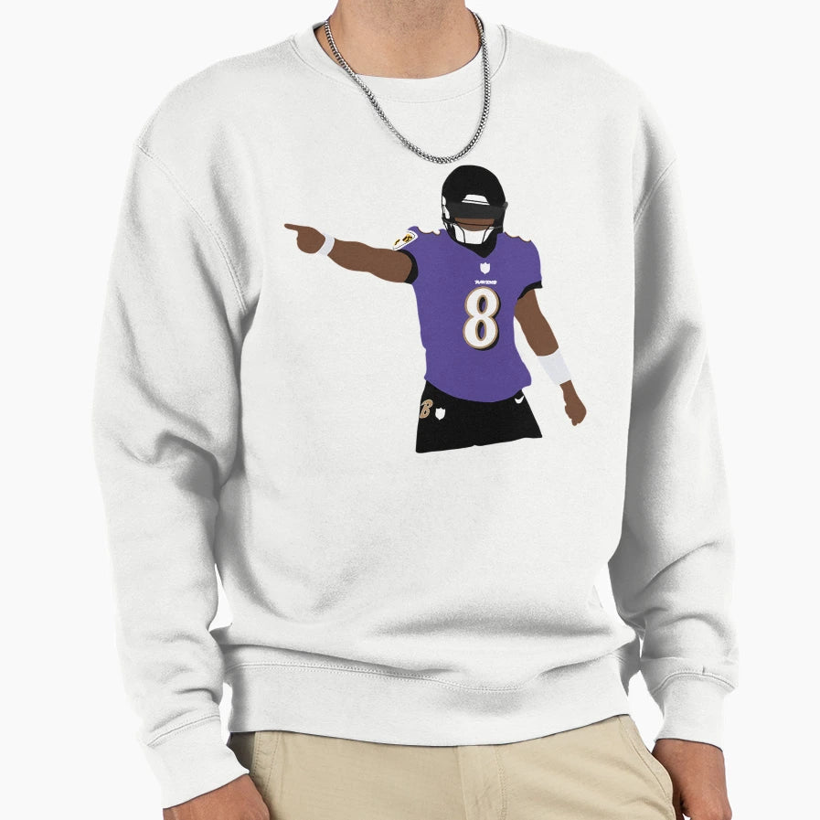 Baltimore Ravens LJ Sweatshirt - Novelty Apparel Unisex - T-Shirt, Sweatshirt, Hoodie
