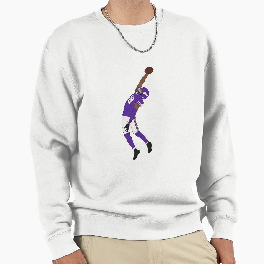 J Jefferson Jumping Catch Sweatshirt - Fun Novelty Design for Adults - T-Shirt, Sweatshirt, Hoodie