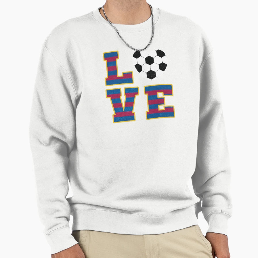 Barcelona Femeni Love Football Sweatshirt - Aesthetic Graphic Men Women - T-Shirt, Sweatshirt, Hoodie