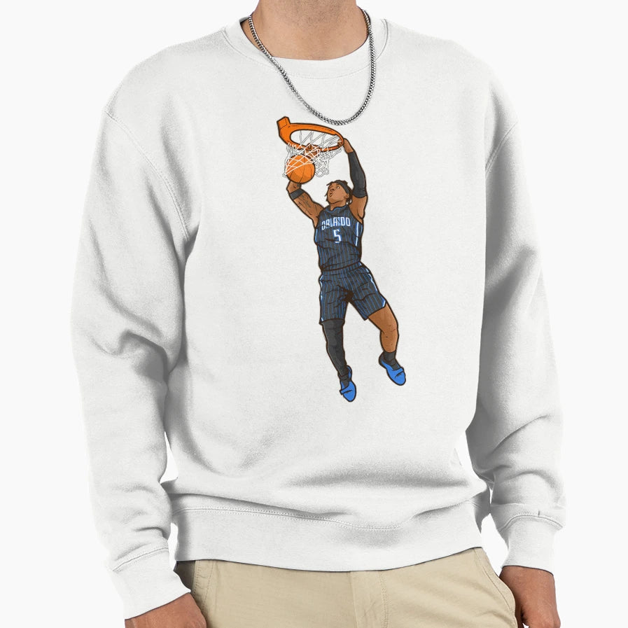 Paolo Banchero Dunk Cartoon Sweatshirt - Trendy Graphic for Adults - T-Shirt, Sweatshirt, Hoodie
