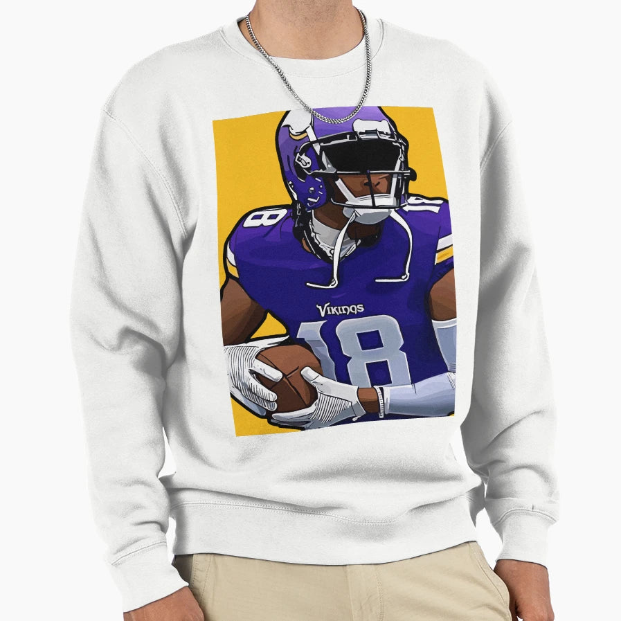 Justin Jet Jefferson Sweatshirt - Trendy Graphic Unisex - T-Shirt, Sweatshirt, Hoodie