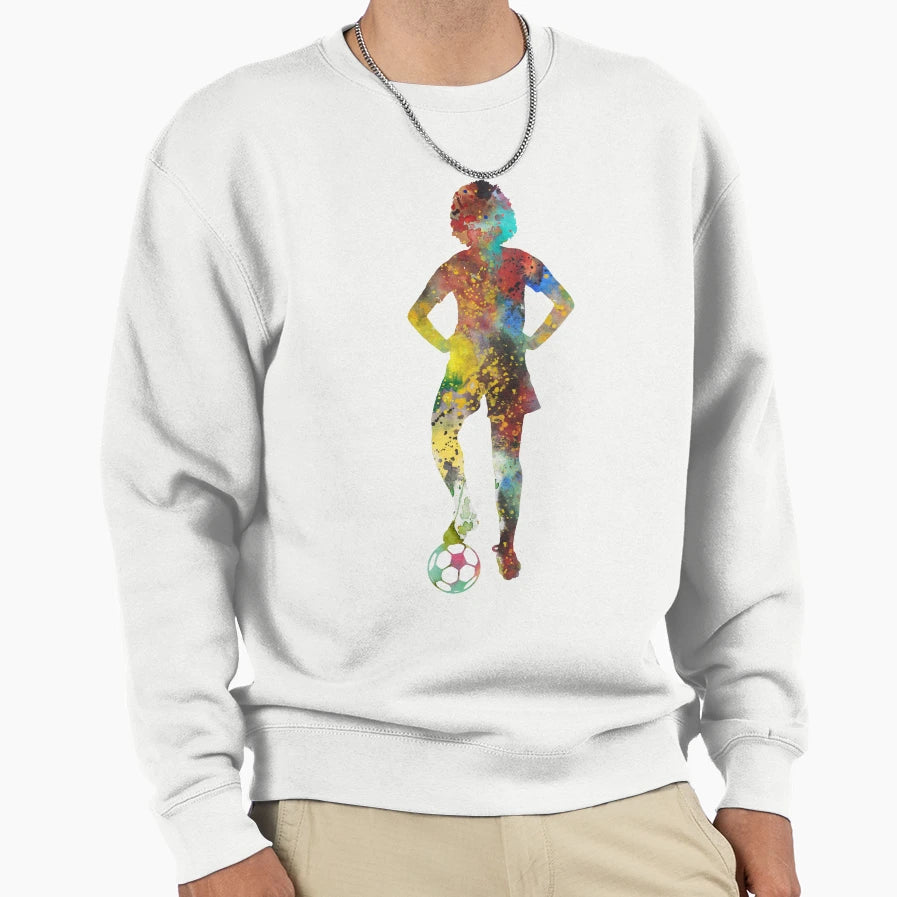 Football Player Sweatshirt - Casual Everyday Wear Men Women - T-Shirt, Sweatshirt, Hoodie
