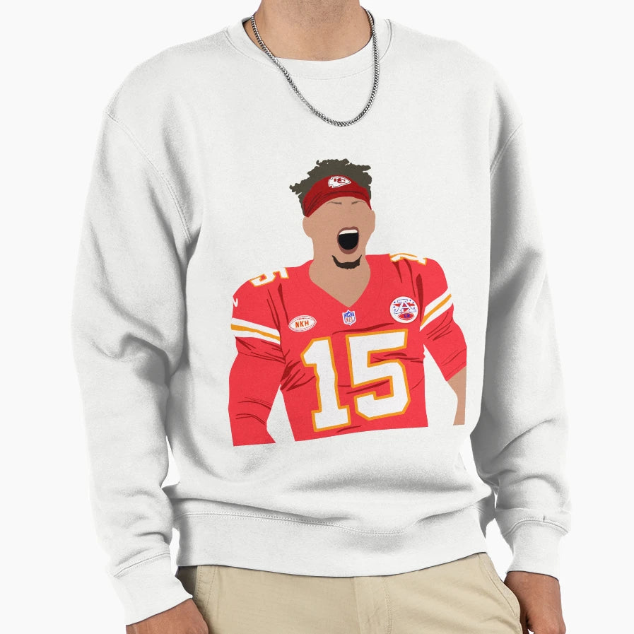 Kansas City Patrick Mahoney Sweatshirt - Trendy Graphic Unisex - T-Shirt, Sweatshirt, Hoodie