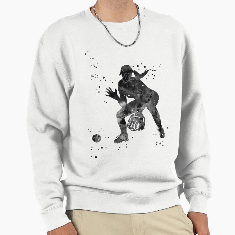 Softball Player Sweatshirt - Streetwear Style Unisex - T-Shirt, Sweatshirt, Hoodie