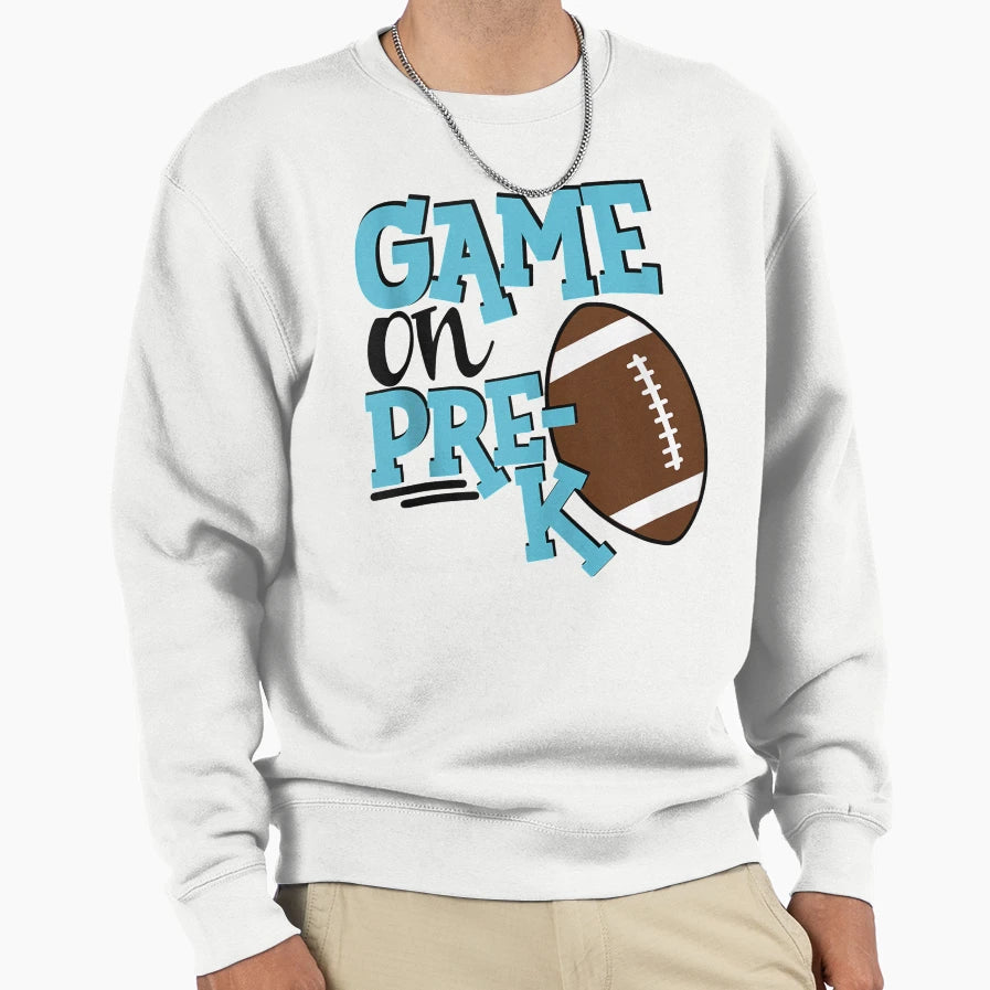 Pre K Football Sports 1St Day Sweatshirt - Aesthetic Graphic Men Women - T-Shirt, Sweatshirt, Hoodie