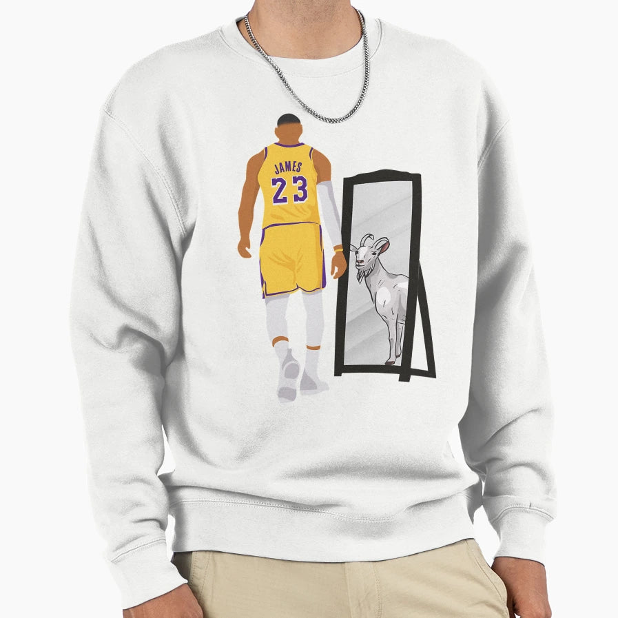 Lebron James Legoat Sweatshirt - Custom Art Print Unisex - T-Shirt, Sweatshirt, Hoodie