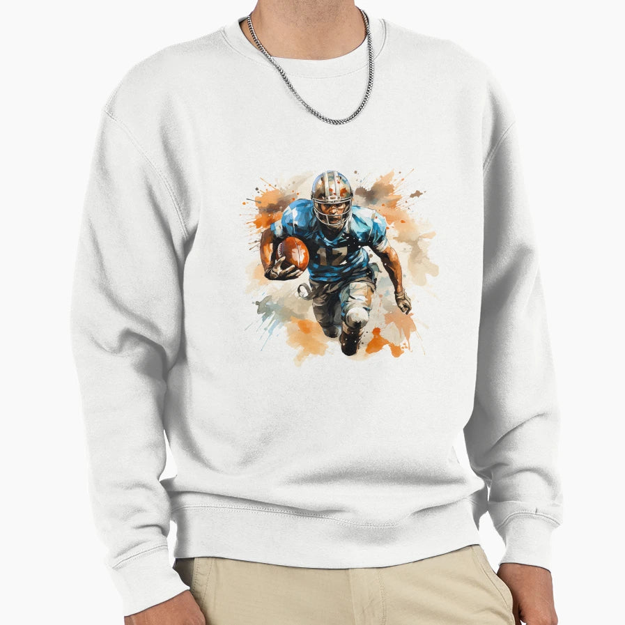 Football Player 2 Sweatshirt - Streetwear Style Men Women - T-Shirt, Sweatshirt, Hoodie
