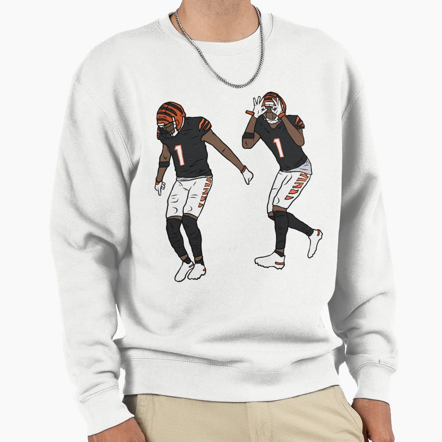 Jamarr Chase Griddy Sweatshirt - Unique Graphic Men Women - T-Shirt, Sweatshirt, Hoodie