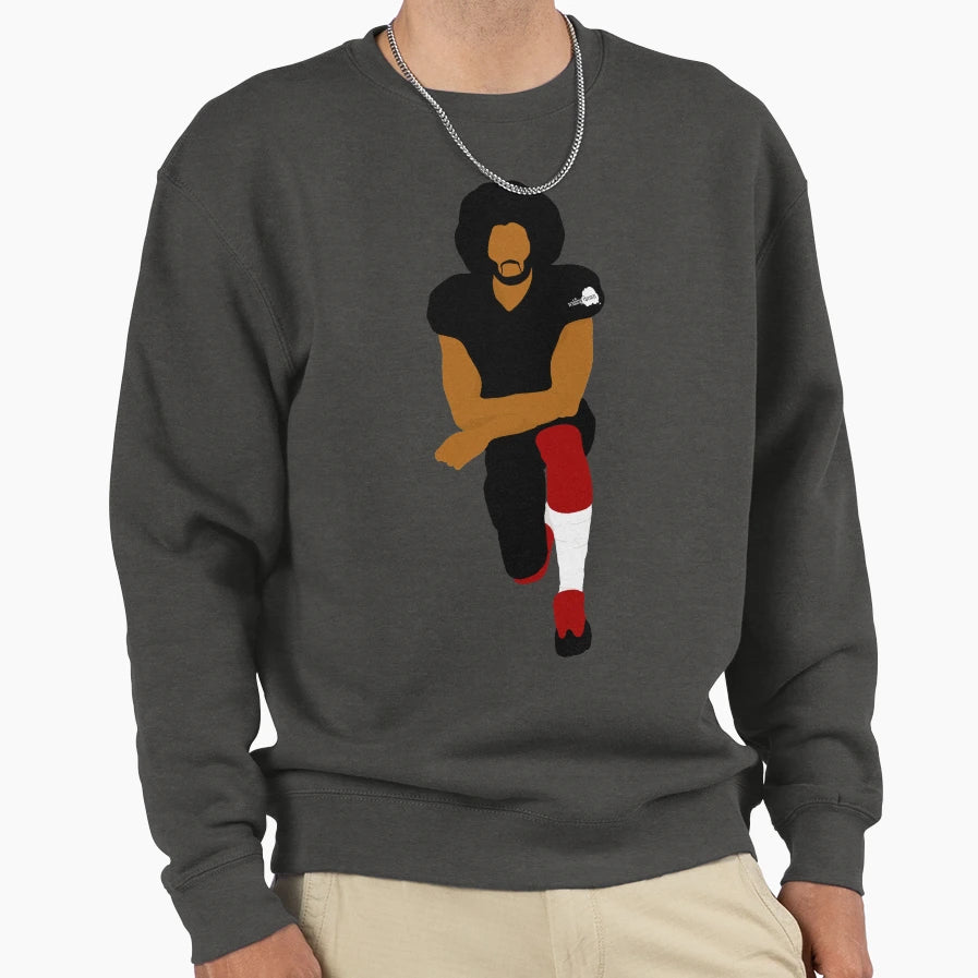 Knee Kaep Sweatshirt - Minimalist Print Unisex - T-Shirt, Sweatshirt, Hoodie