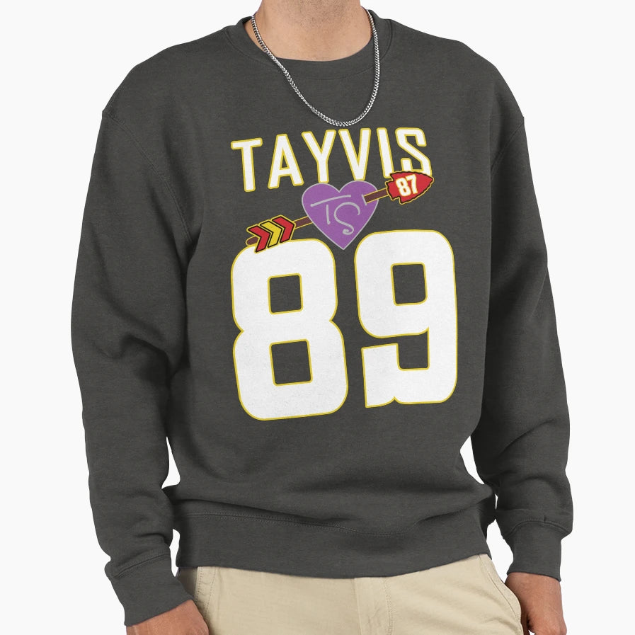 Tayvis Kelce Swift Romance 87 89 Sweatshirt - Custom Art Print for Adults - T-Shirt, Sweatshirt, Hoodie