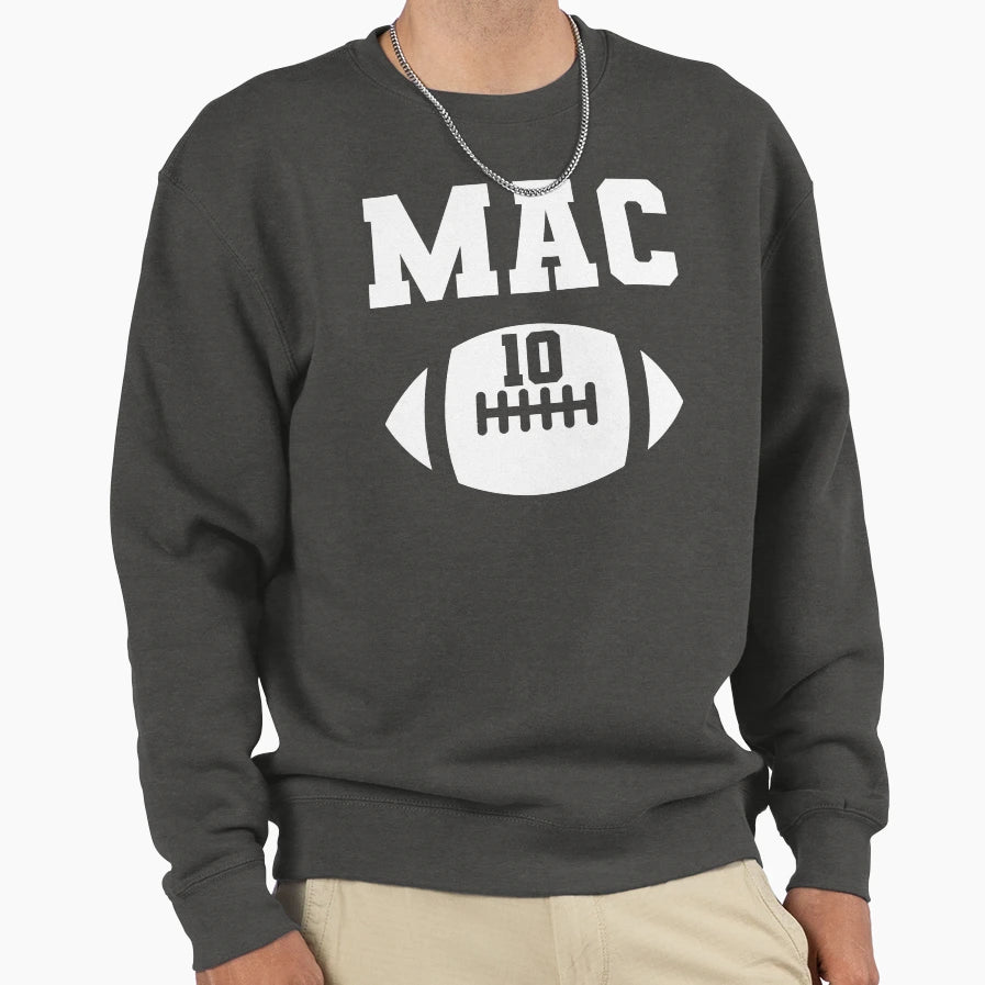 Alabama Mac 10 Football Fan T-Shirt - Custom Art Print Unisex - T-Shirt, Sweatshirt, Hoodie