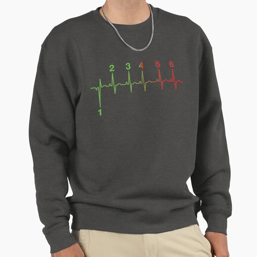 Motorcycle Shifting Gears Life Line T-Shirt - Graphic Print for Adults - T-Shirt, Sweatshirt, Hoodie