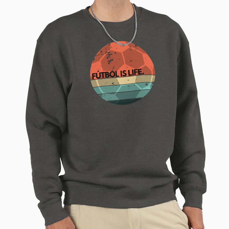 Futbol Is Life F Tbol Americano Sweatshirt - Aesthetic Graphic Unisex - T-Shirt, Sweatshirt, Hoodie