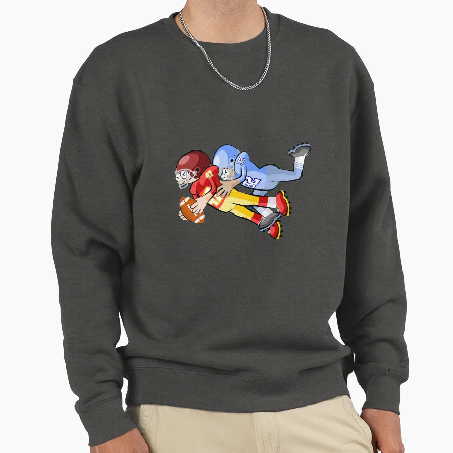 American Football Cartoon 12 41 Sweatshirt - Custom Art Print Unisex - T-Shirt, Sweatshirt, Hoodie