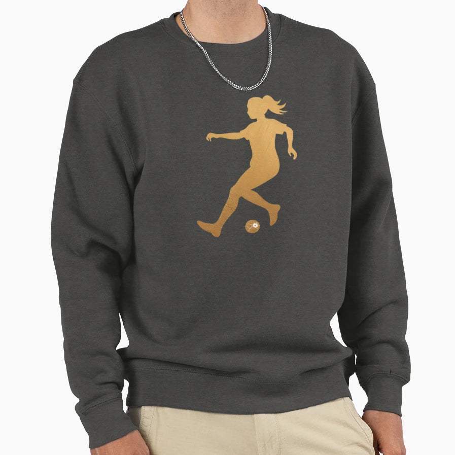 Female Soccer Player Skilfully Sweatshirt - Streetwear Style for Adults - T-Shirt, Sweatshirt, Hoodie