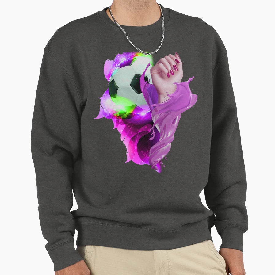Football Female Sweatshirt - Unique Graphic for Adults - T-Shirt, Sweatshirt, Hoodie