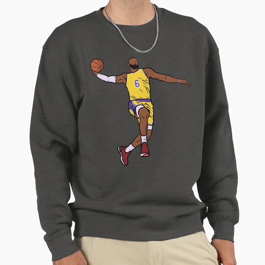 Lebron James Tomahawk Sweatshirt - Fun Novelty Design for Adults - T-Shirt, Sweatshirt, Hoodie