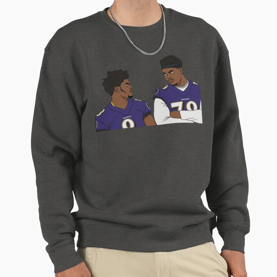 Lamar Reaction Meme Sweatshirt - Minimalist Print Men Women - T-Shirt, Sweatshirt, Hoodie