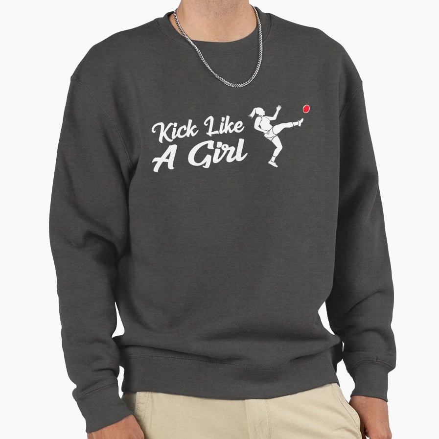 Kick Like Aflw Sweatshirt - Fun Novelty Design for Adults - T-Shirt, Sweatshirt, Hoodie