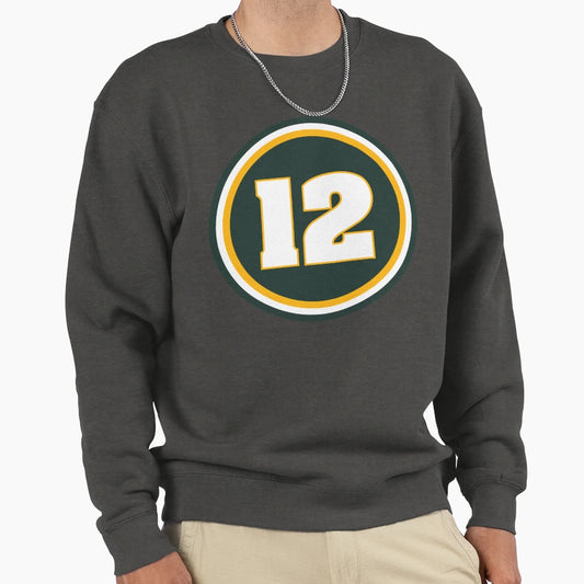 12 Patch Sweatshirt - Fun Novelty Design Unisex - T-Shirt, Sweatshirt, Hoodie