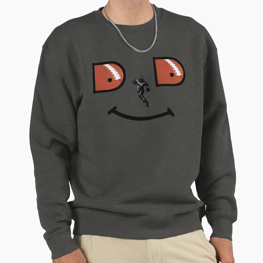 Football Dad Sweatshirt - Custom Art Print Men Women - T-Shirt, Sweatshirt, Hoodie