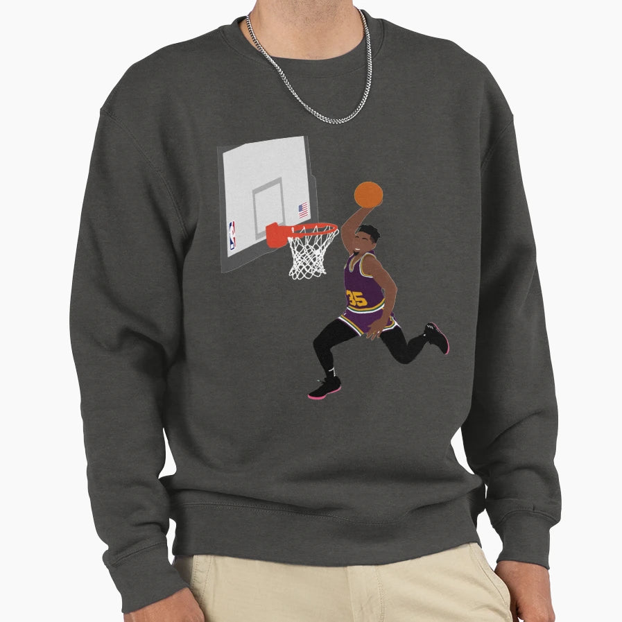 Basketball Mitchell Jazz T-Shirt - Casual Everyday Wear for Adults - T-Shirt, Sweatshirt, Hoodie