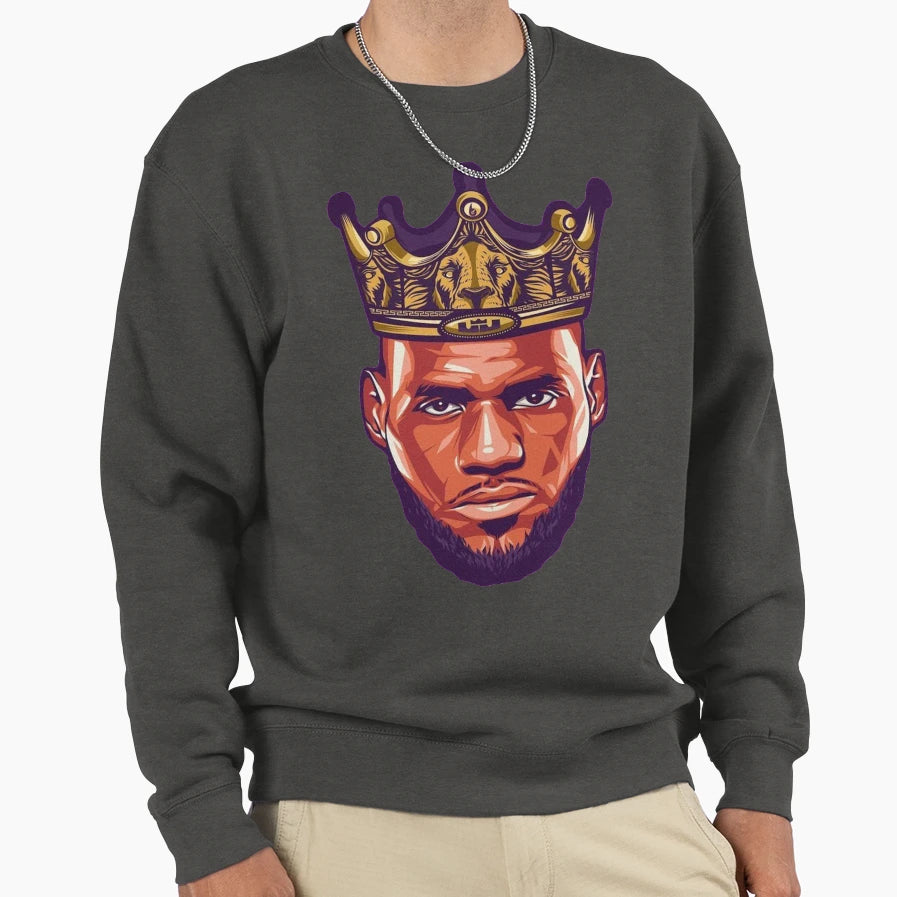 King Lebron James Sweatshirt - Graphic Print for Adults - T-Shirt, Sweatshirt, Hoodie