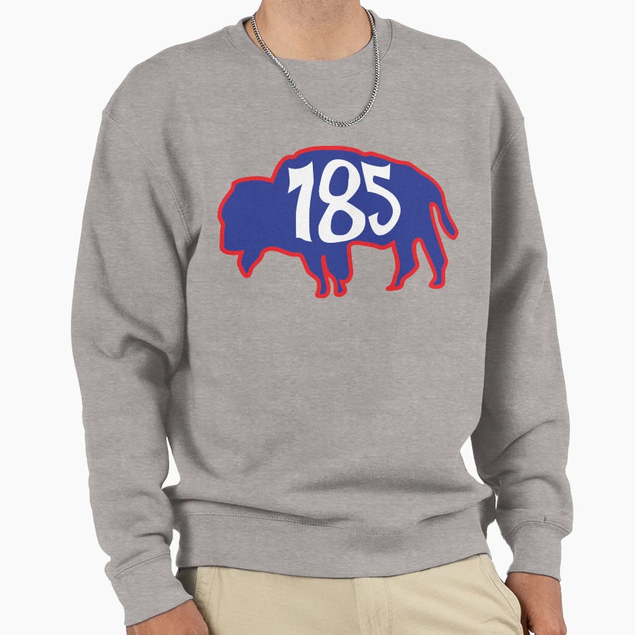 Hand Drawn Kansas Buffalo 785 Sweatshirt - Streetwear Style Men Women - T-Shirt, Sweatshirt, Hoodie