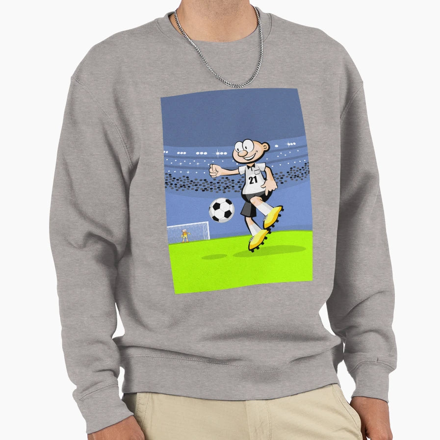 Soccer Player Having Fun Ball Sweatshirt - Graphic Print for Adults - T-Shirt, Sweatshirt, Hoodie
