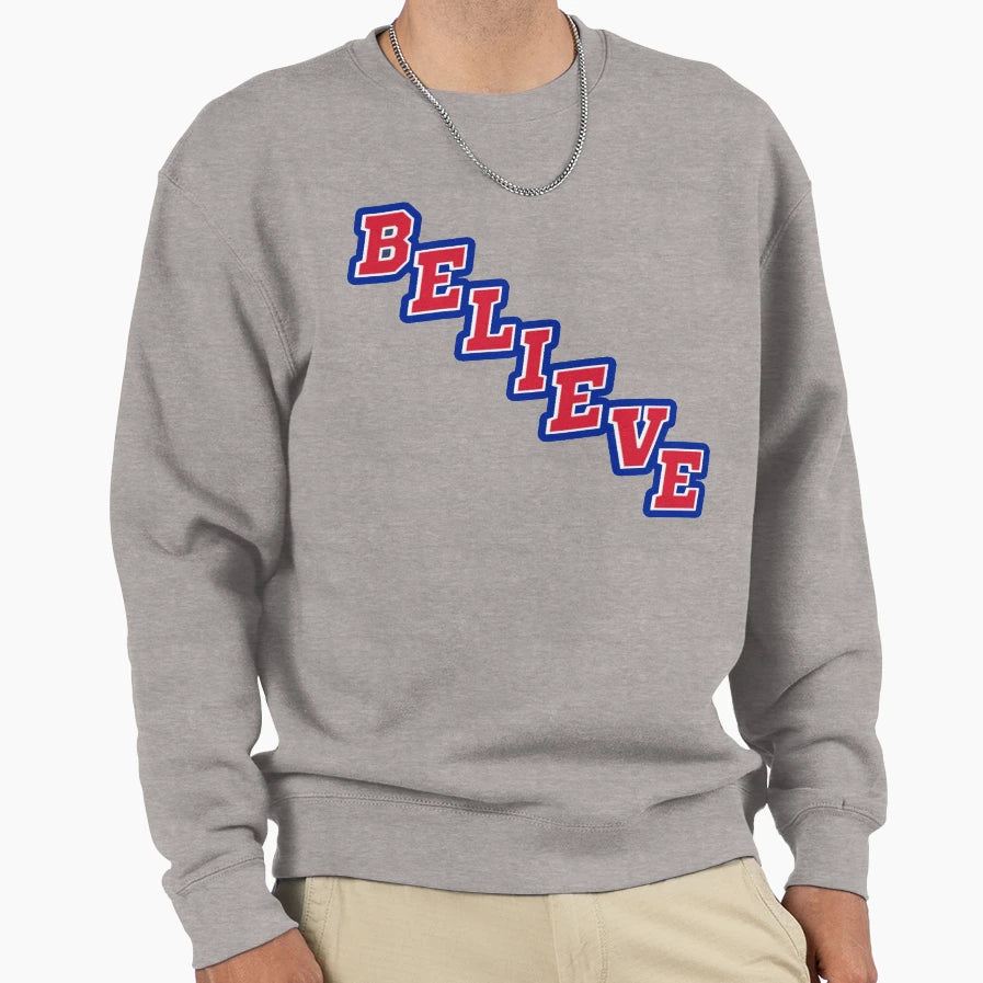 New York Hockey Broadway Believers And T-Shirt - Graphic Print Unisex - T-Shirt, Sweatshirt, Hoodie