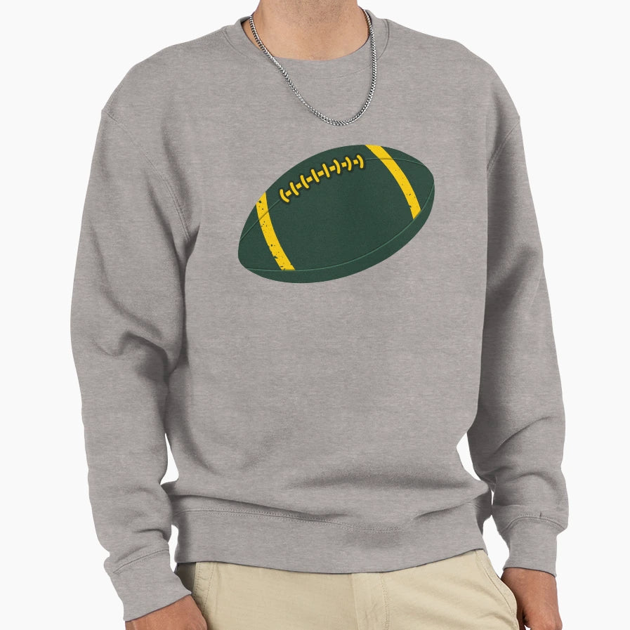 Green Football Season Sweatshirt - Novelty Apparel Unisex - T-Shirt, Sweatshirt, Hoodie