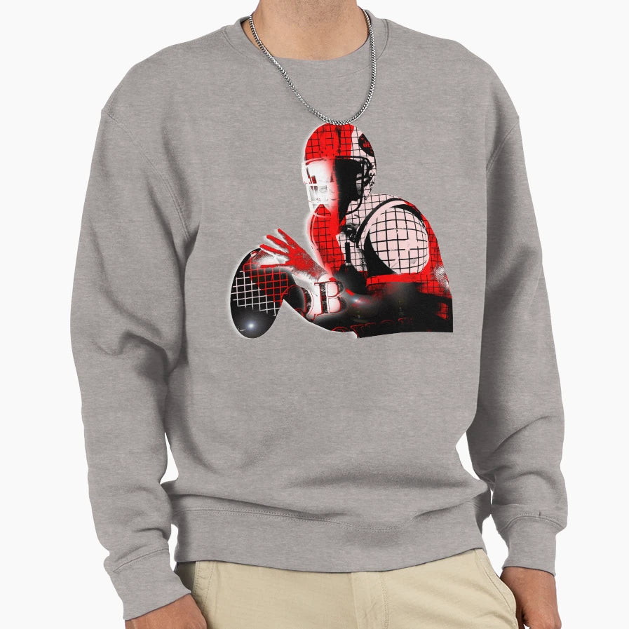 Quarterback Sweatshirt - Graphic Print Unisex - T-Shirt, Sweatshirt, Hoodie
