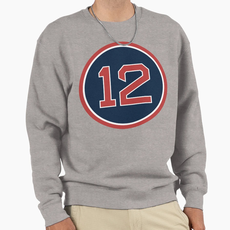 Brock Holt 12 Jersey Number Sweatshirt - Streetwear Style for Adults - T-Shirt, Sweatshirt, Hoodie