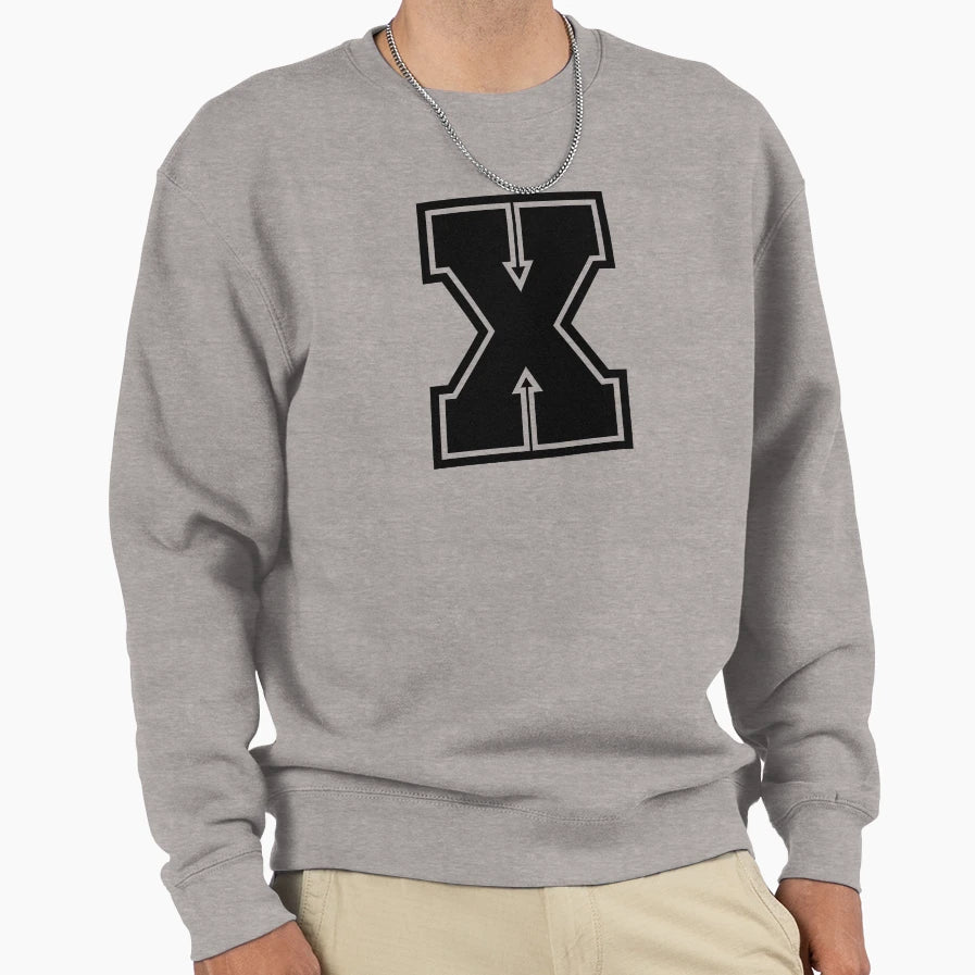 Letter X Sweatshirt - Unique Graphic for Adults - T-Shirt, Sweatshirt, Hoodie