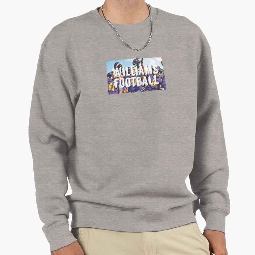 Williams College Football Sweatshirt - Minimalist Print Unisex - T-Shirt, Sweatshirt, Hoodie