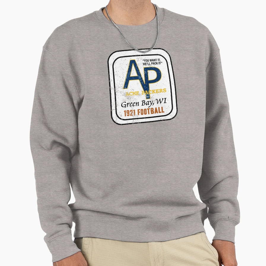 Acme Packers Distressed Logo Defunct Sweatshirt - Minimalist Print Unisex - T-Shirt, Sweatshirt, Hoodie