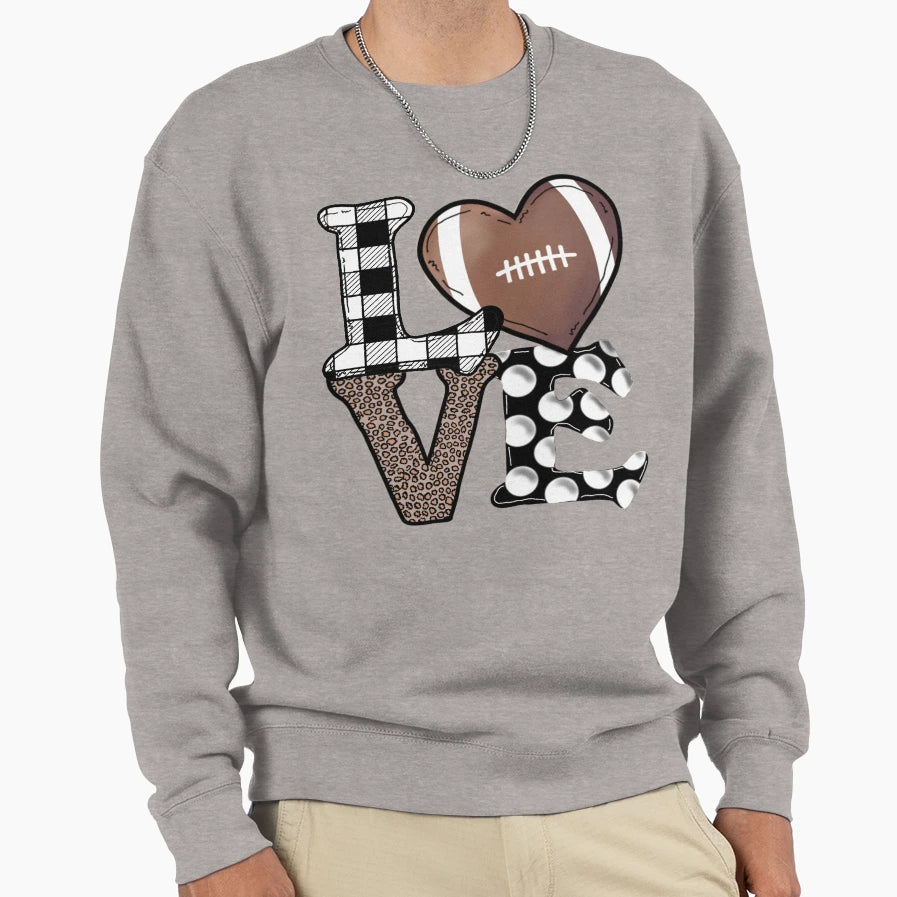 Rugby Love Sweatshirt - Graphic Print Unisex - T-Shirt, Sweatshirt, Hoodie