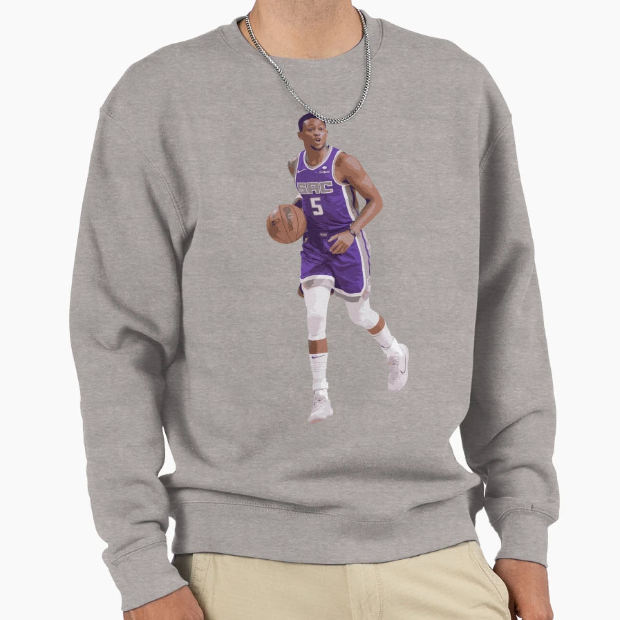 Deaaron Fox 5 Basketball Sweatshirt - Graphic Print Unisex - T-Shirt, Sweatshirt, Hoodie