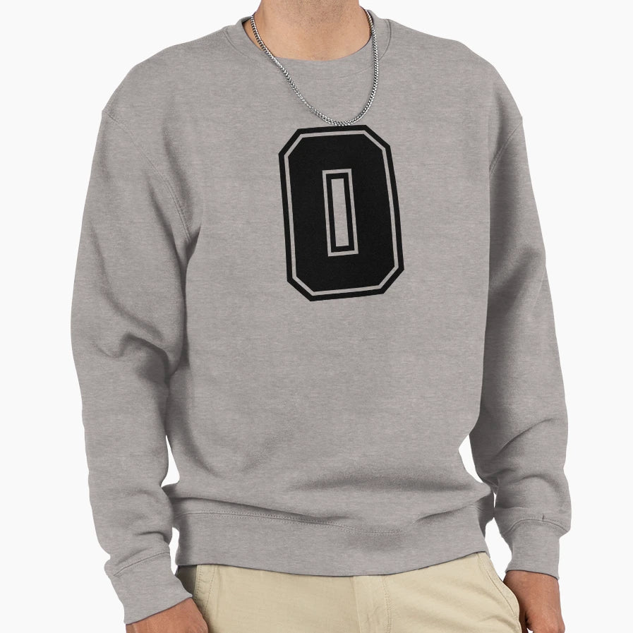 Letter O Sweatshirt - Trendy Graphic Unisex - T-Shirt, Sweatshirt, Hoodie