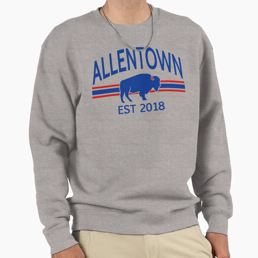 Allentown Est 2018 Buffalo Football Sweatshirt - Graphic Print Unisex - T-Shirt, Sweatshirt, Hoodie