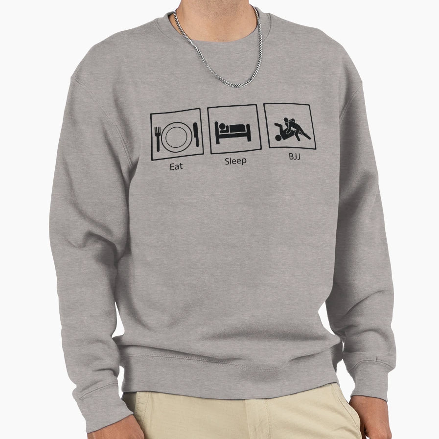 Eat Sleep Bjj Sweatshirt - Streetwear Style for Adults - T-Shirt, Sweatshirt, Hoodie