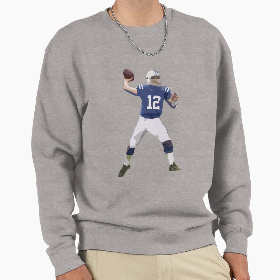 Andrew Luck Indianapolis Sweatshirt - Fun Novelty Design for Adults - T-Shirt, Sweatshirt, Hoodie
