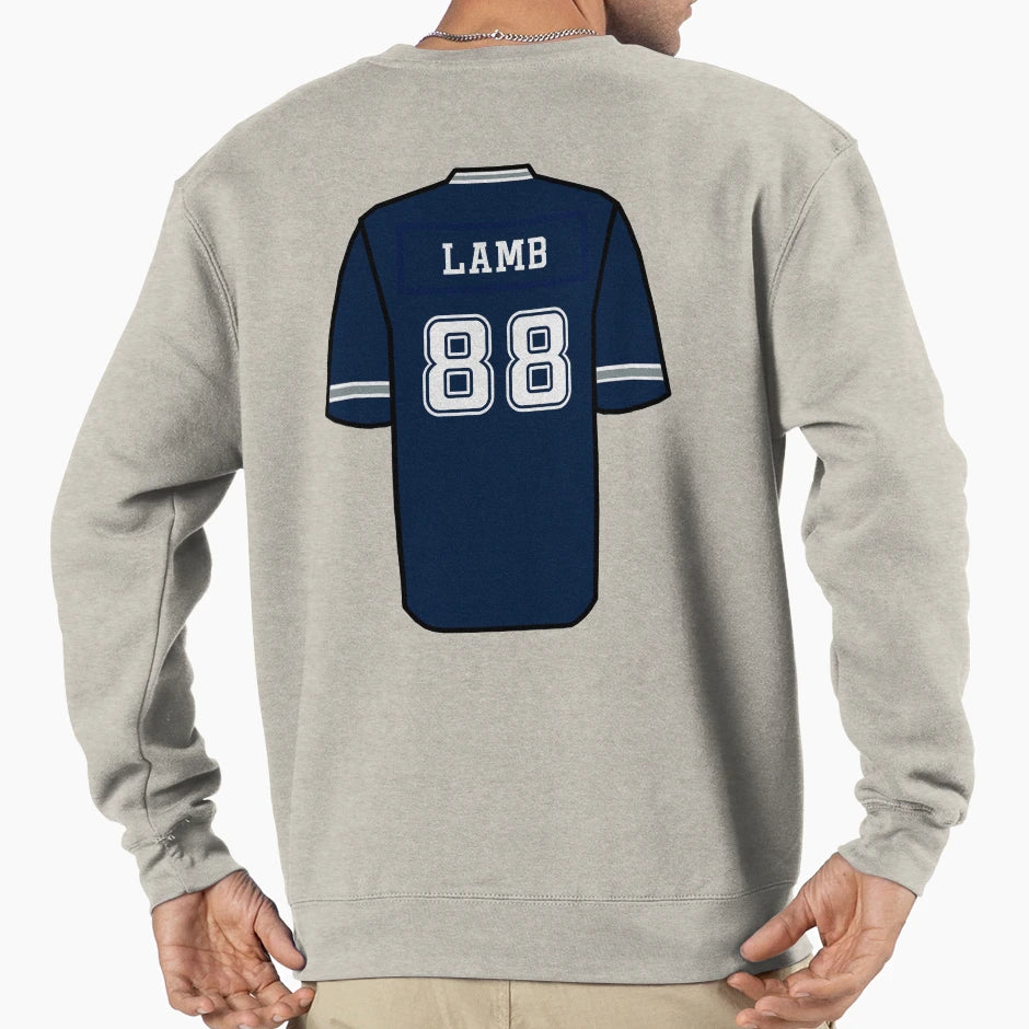 Lamb Jersey Sweatshirt - Streetwear Style Unisex - T-Shirt, Sweatshirt, Hoodie
